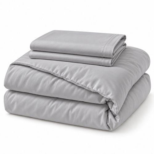 Bamboo Viscose Duvet Cover + 2 Shams Set