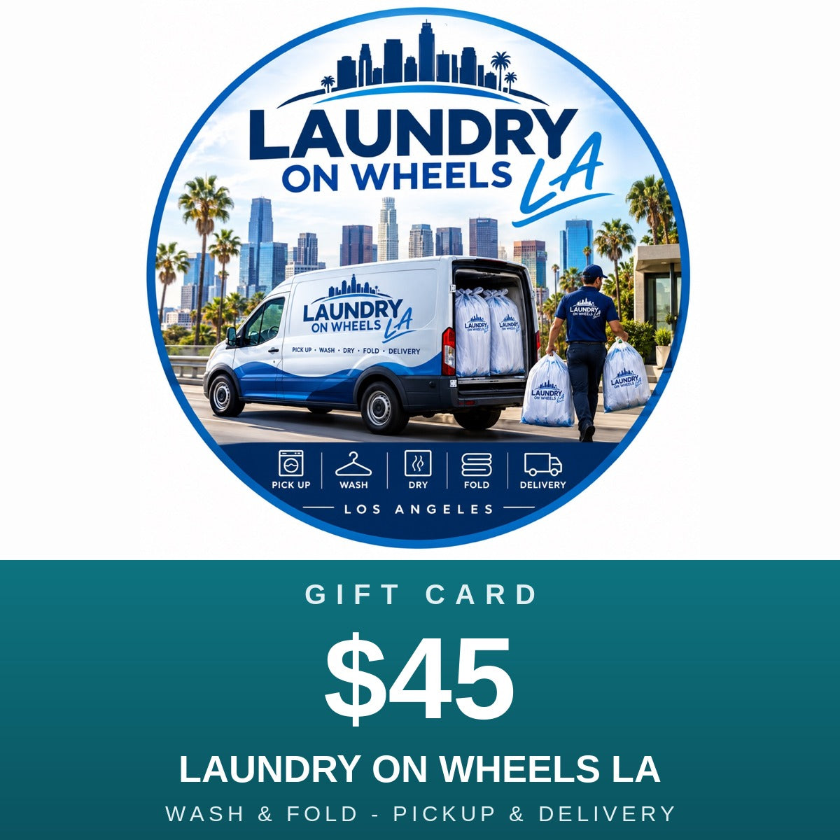 Laundry On Wheels LA Gift Card $45
