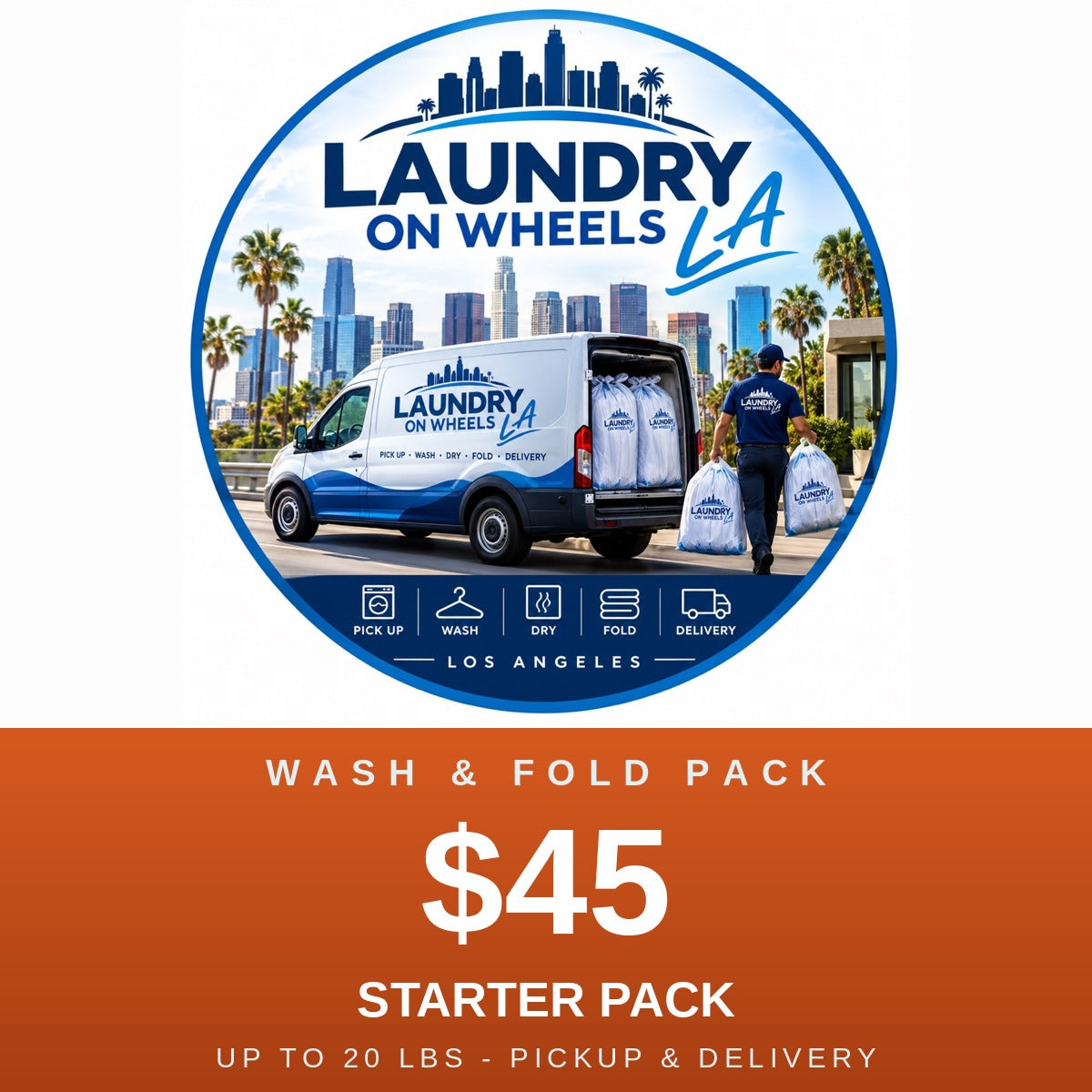 Starter Pack $45 - Wash & Fold up to 20 lbs